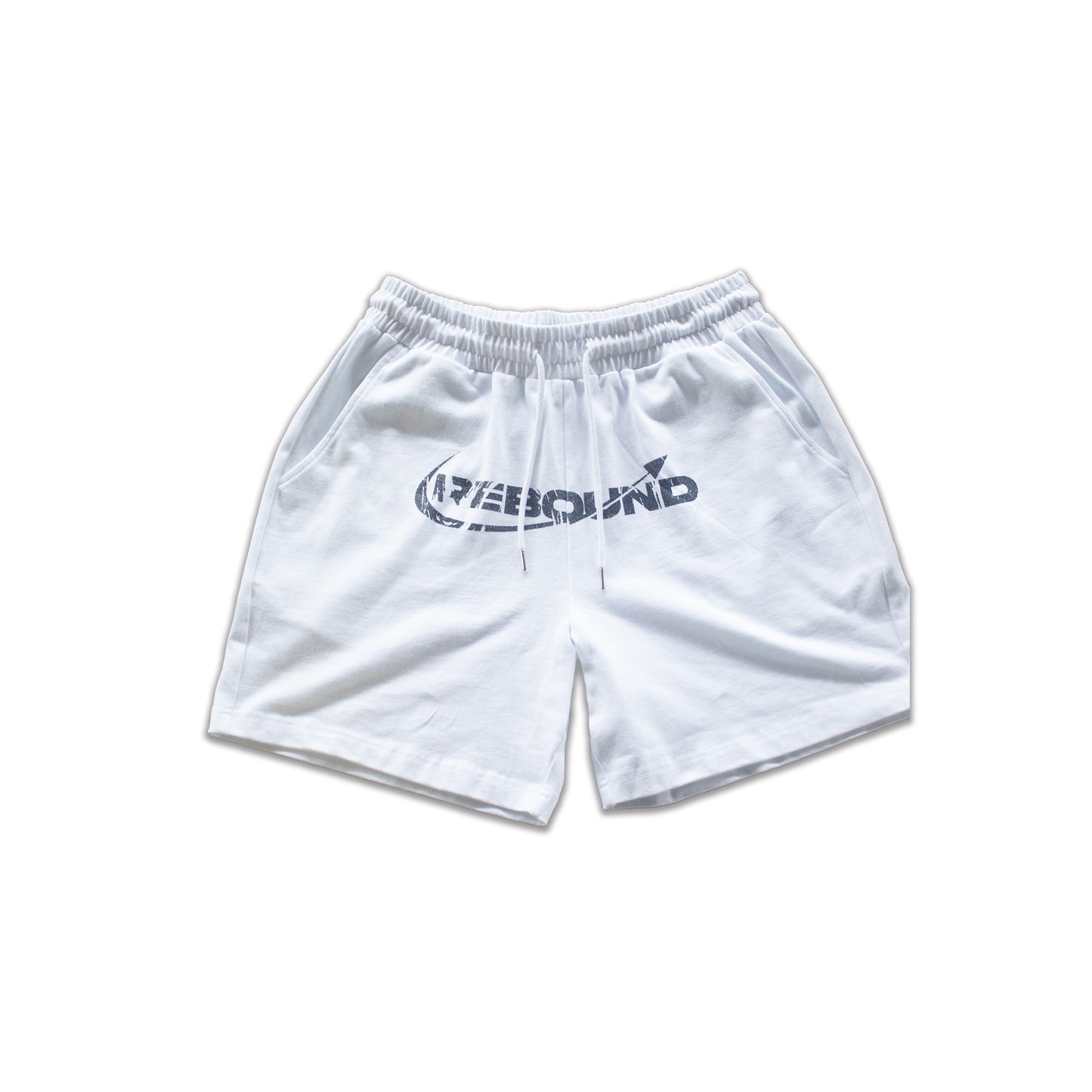 Rebound white shorts with black logo – 1 of 50
