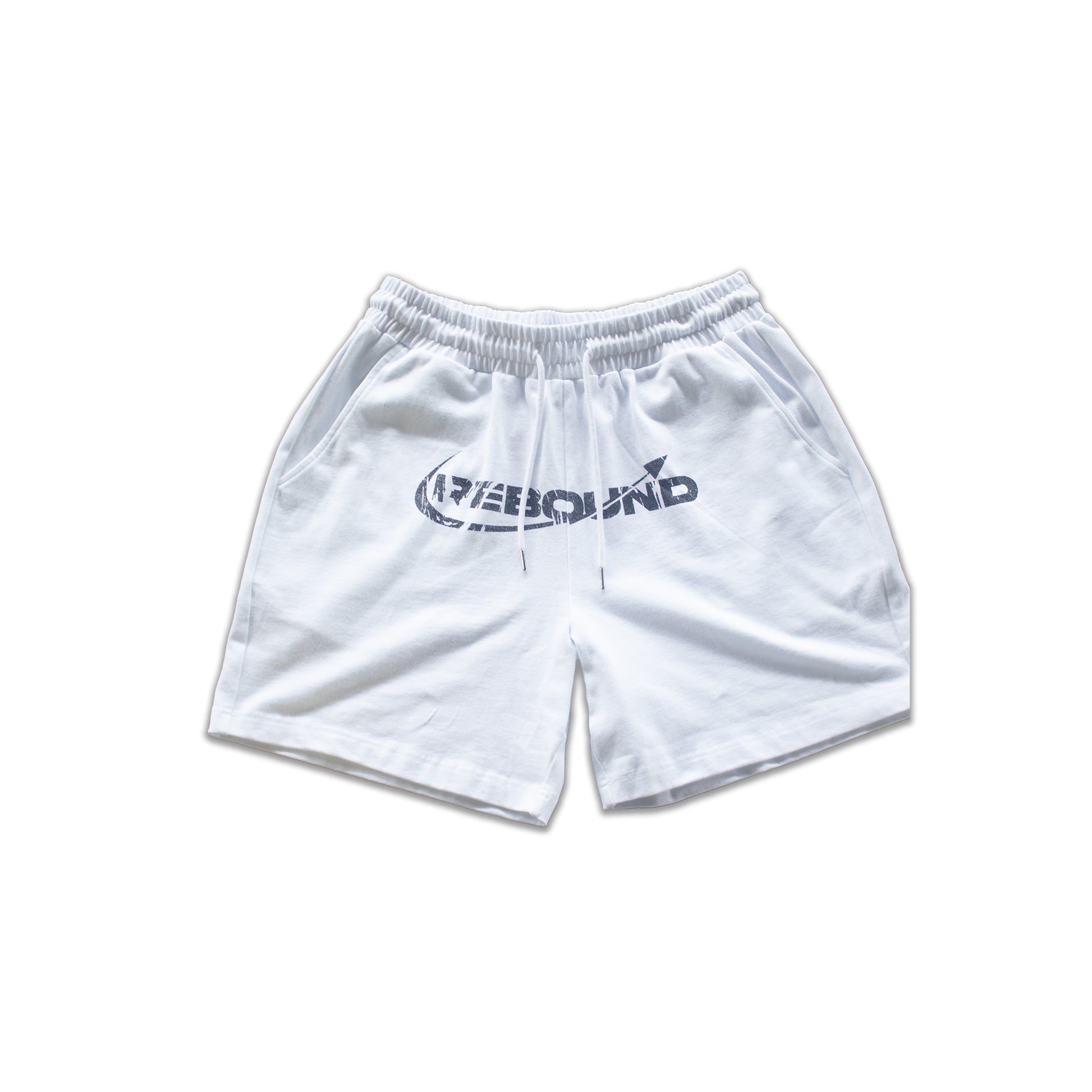 Rebound white shorts with black logo – 1 of 50