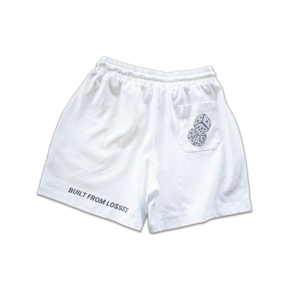 Rebound white shorts with black logo – 1 of 50